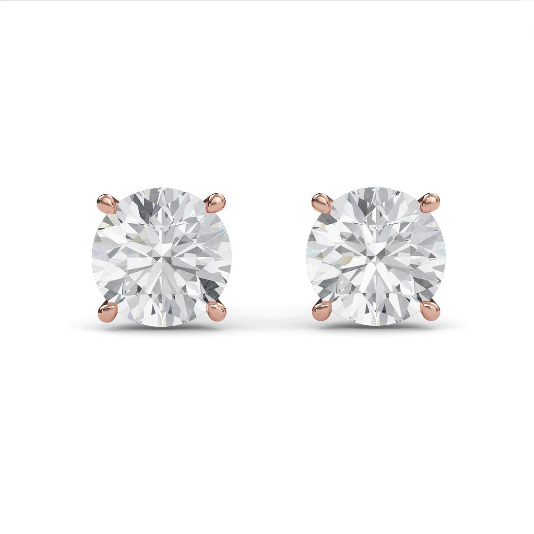 Round Solitaire Studs