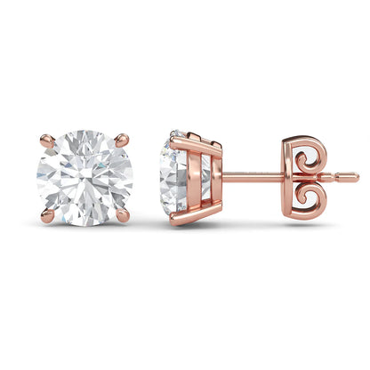 Round Solitaire Studs