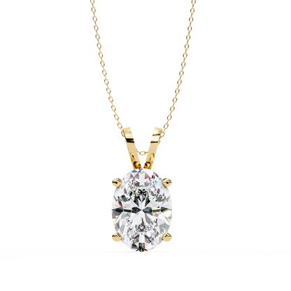 1.00 ct Oh So Lovely Oval Solitaire Pendant (With Chain)