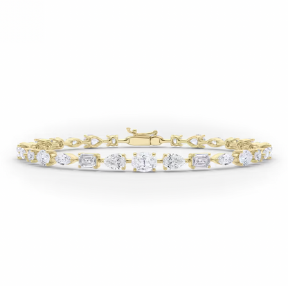 Mix Fancy Shape Tennis Bracelet.