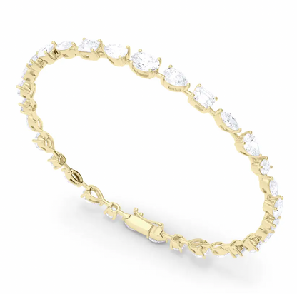 Mix Fancy Shape Tennis Bracelet.