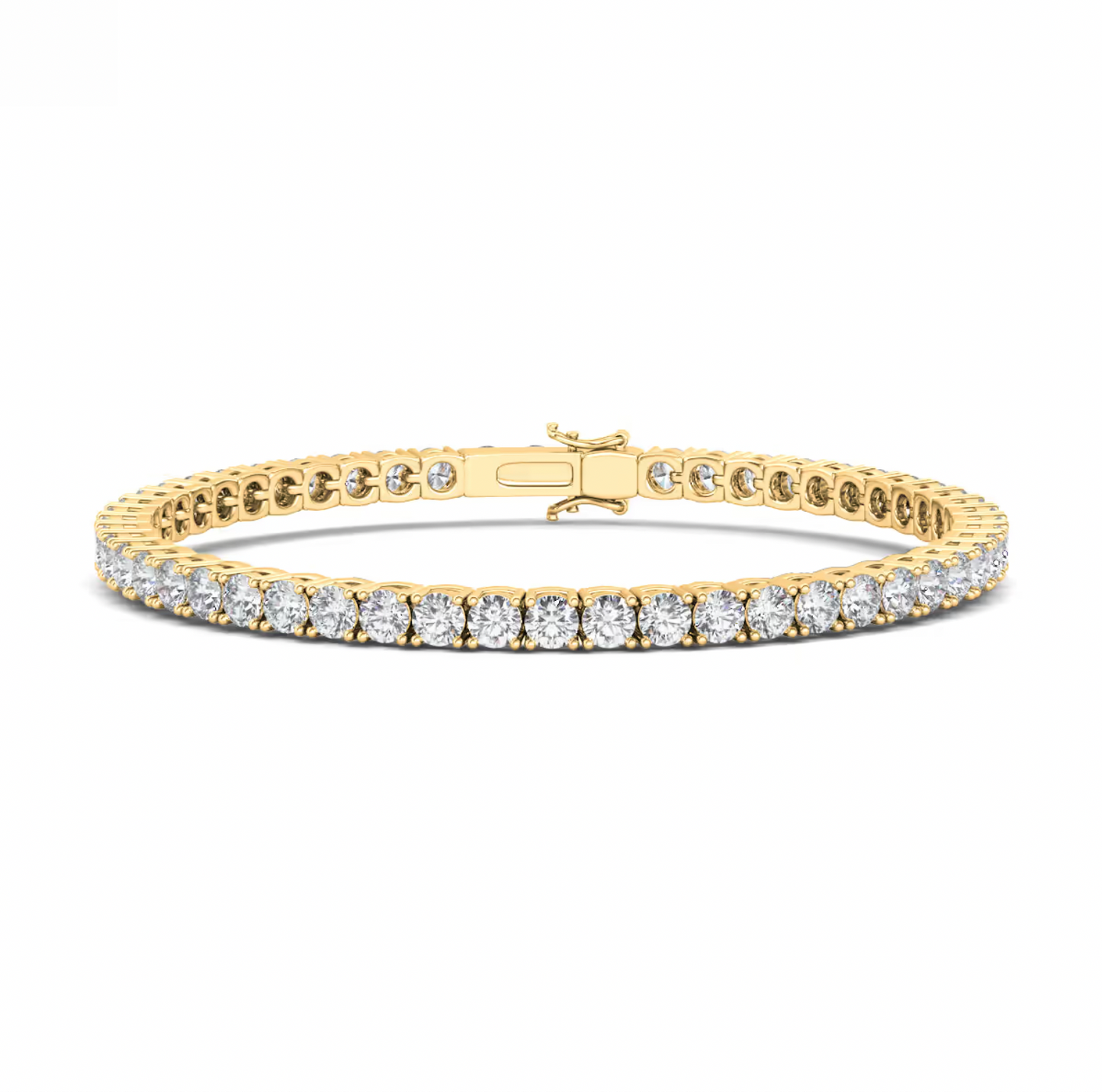 4 Prong Round Tennis Bracelet.