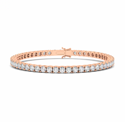 4 Prong Round Tennis Bracelet.