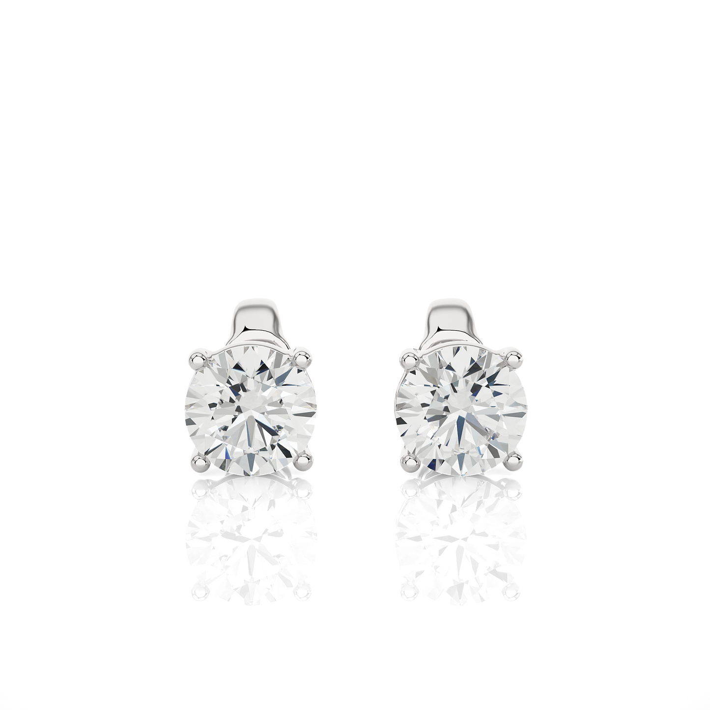 0.50 ct Round Solitaire Studs.