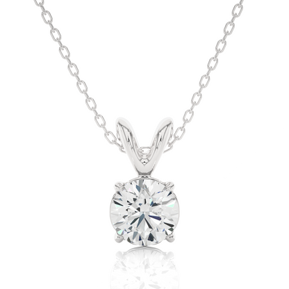 0.50 ct Oh So Lovely Solitaire Pendant (With Chain)