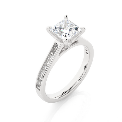 Princess Cut Solitaire Engagement Ring