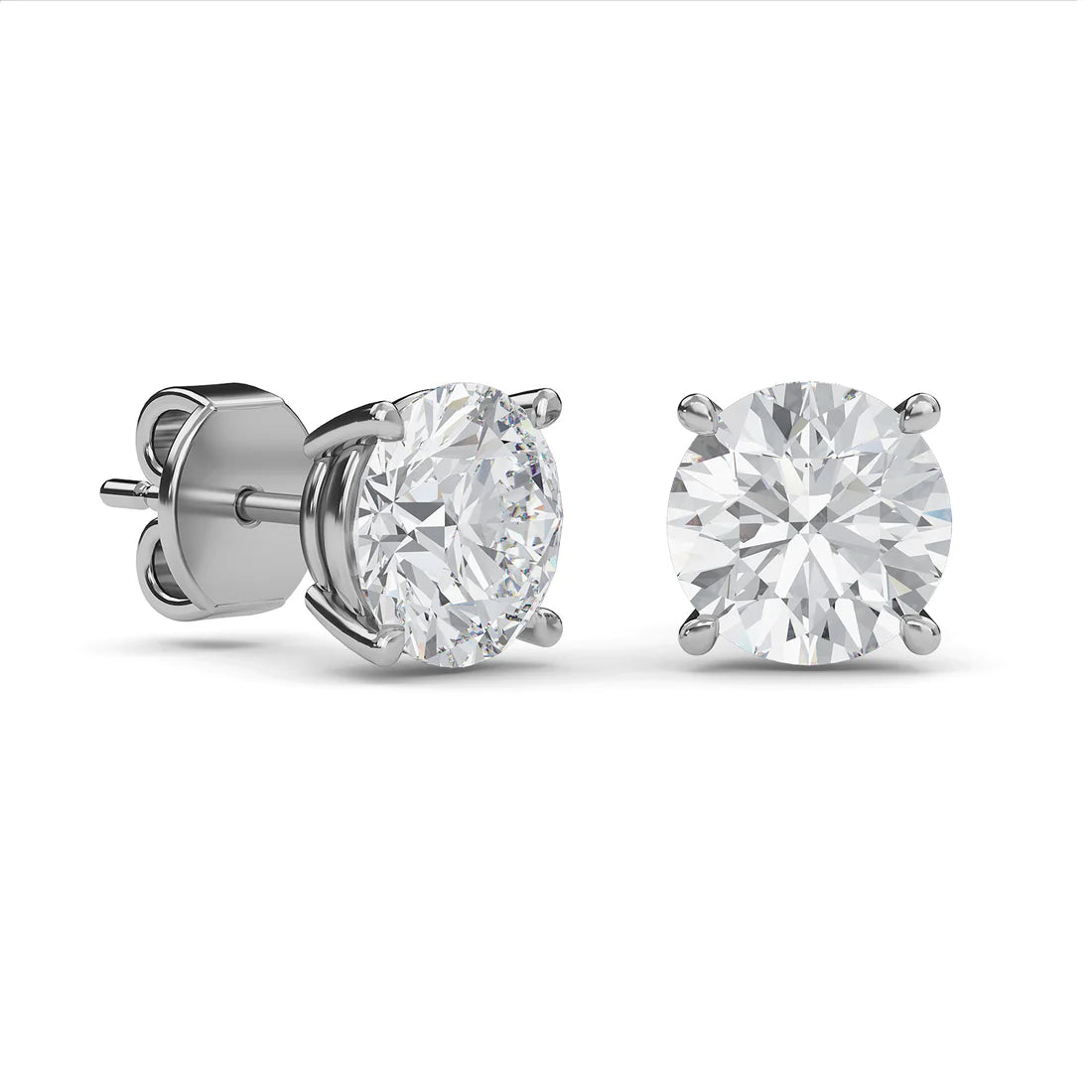 Round Solitaire Studs