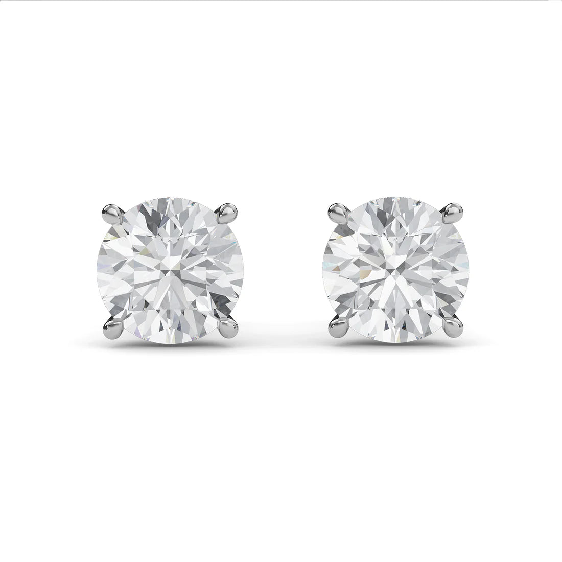 Round Solitaire Studs