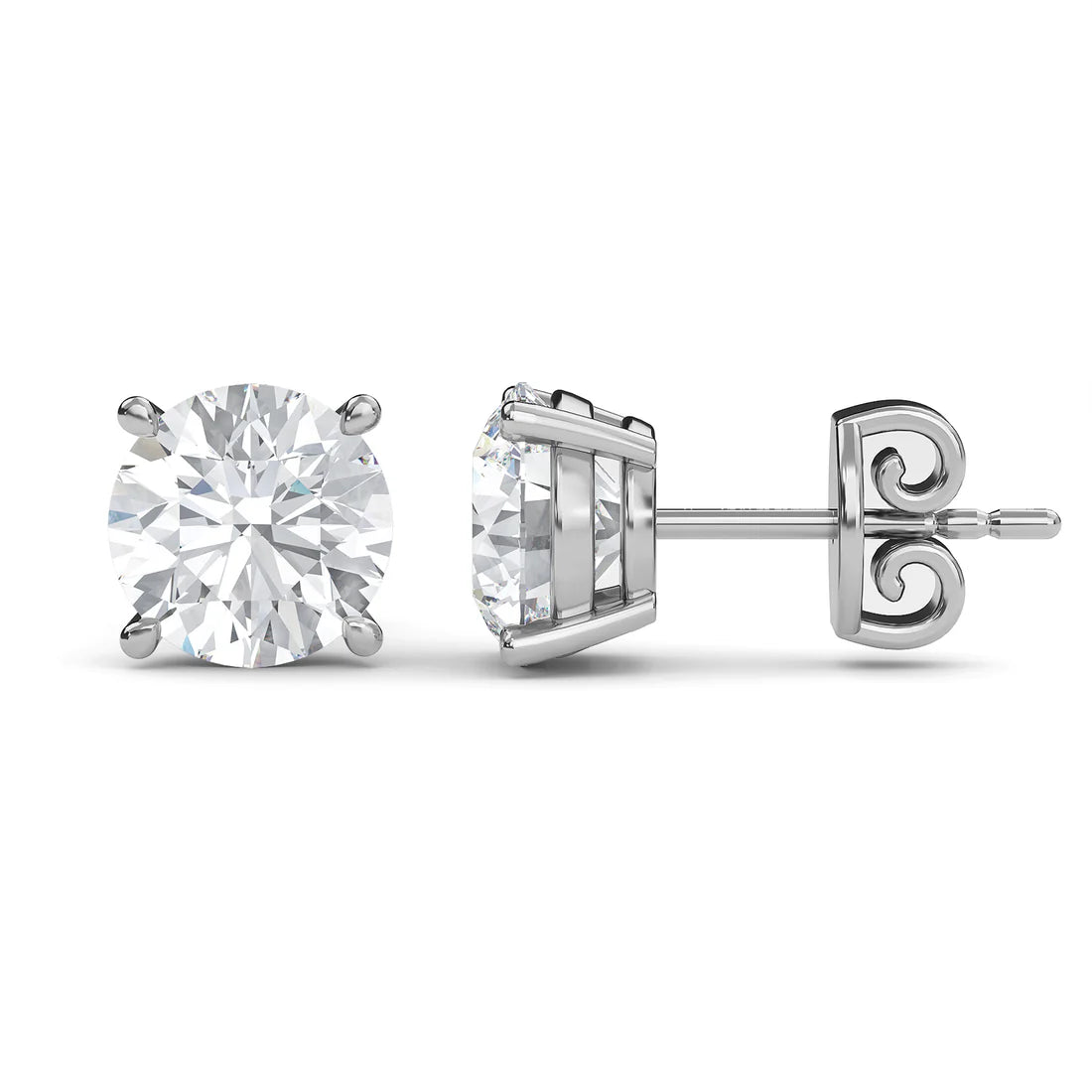 Round Solitaire Studs
