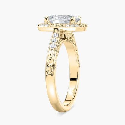 Oval Halo Engagement Ring
