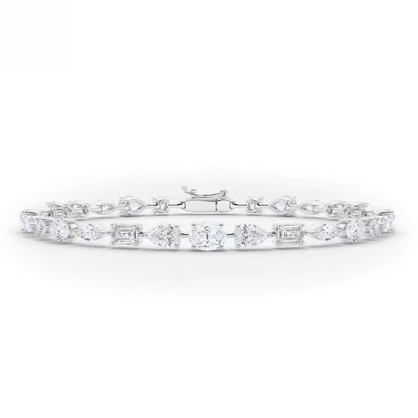 Mix Fancy Shape Tennis Bracelet.