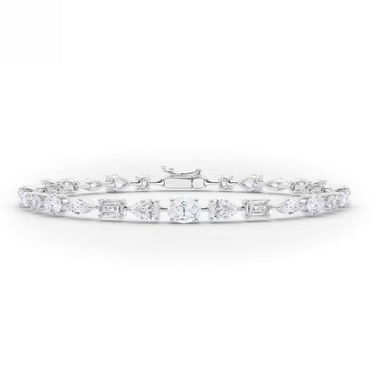 Mix Fancy Shape Tennis Bracelet.
