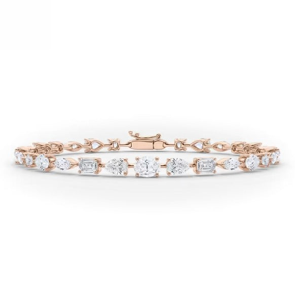 Mix Fancy Shape Tennis Bracelet.