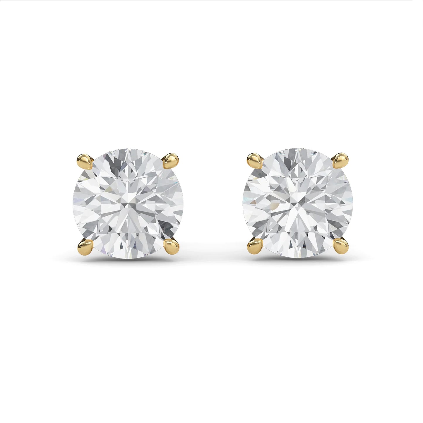 Round Solitaire Studs