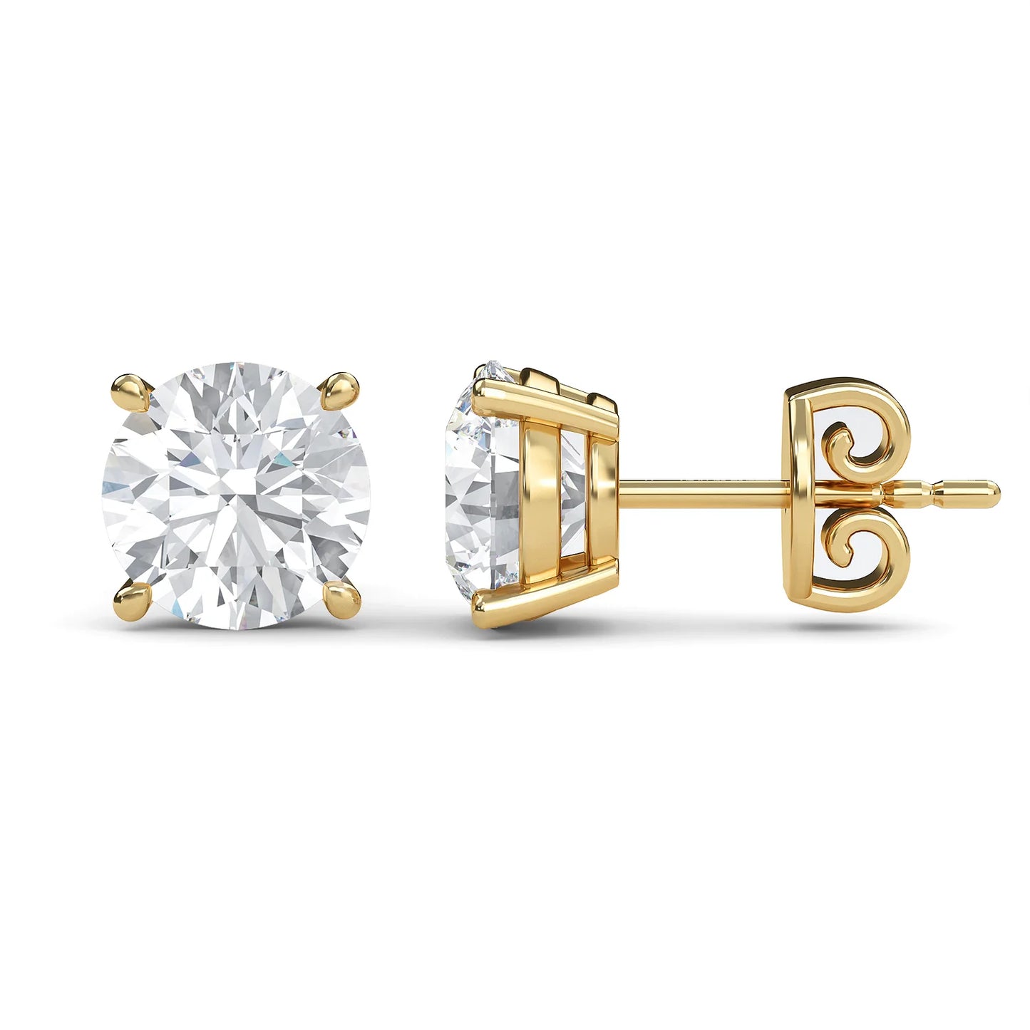 Round Solitaire Studs