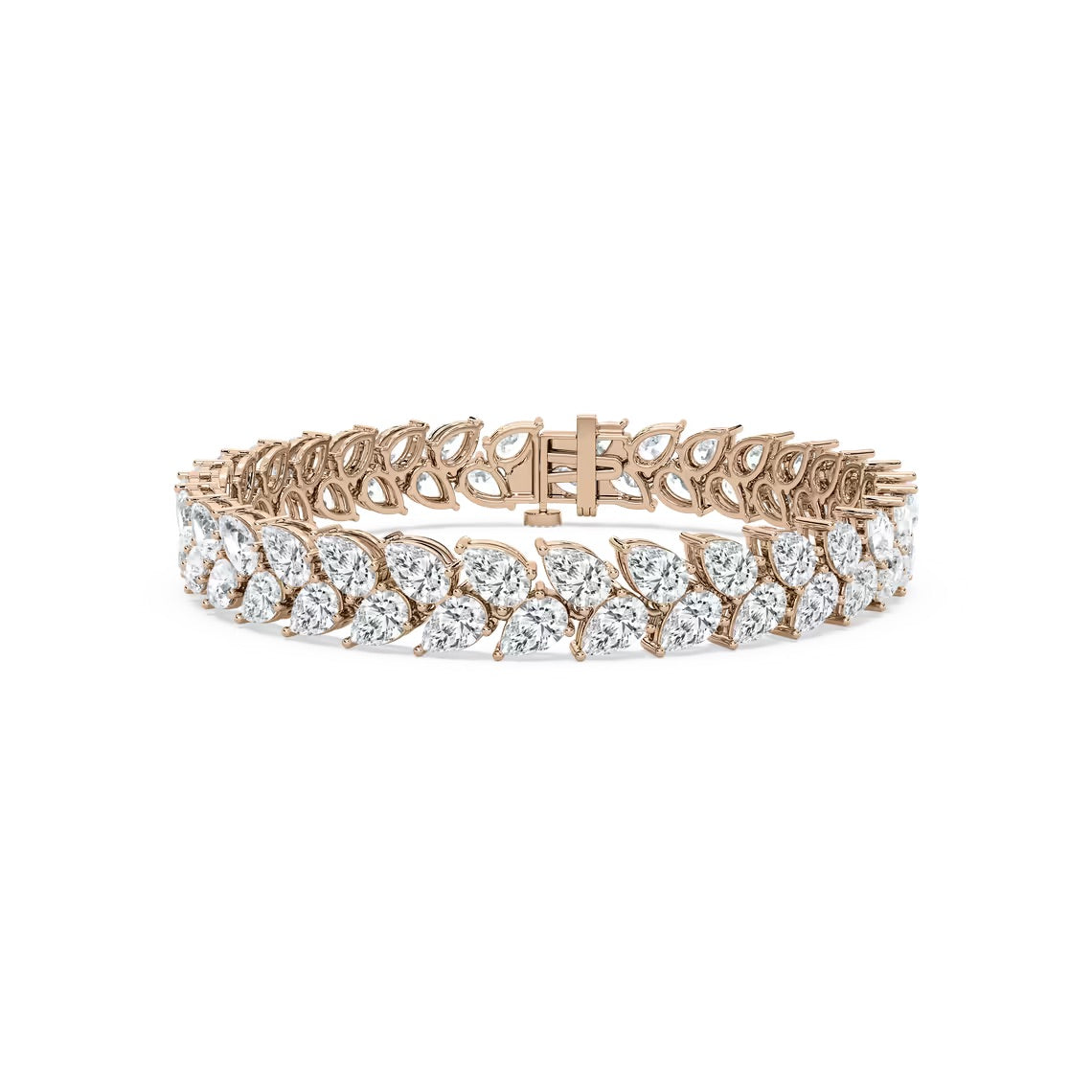Double Row Pear Bracelet