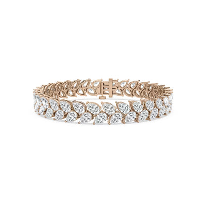 Double Row Pear Bracelet