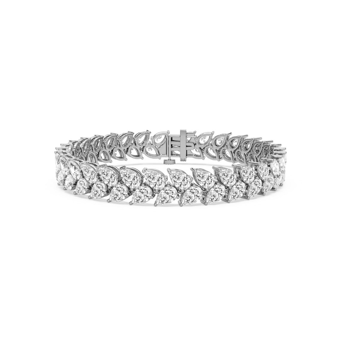 Double Row Pear Bracelet