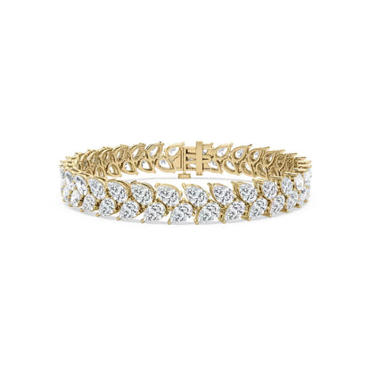 Double Row Pear Bracelet
