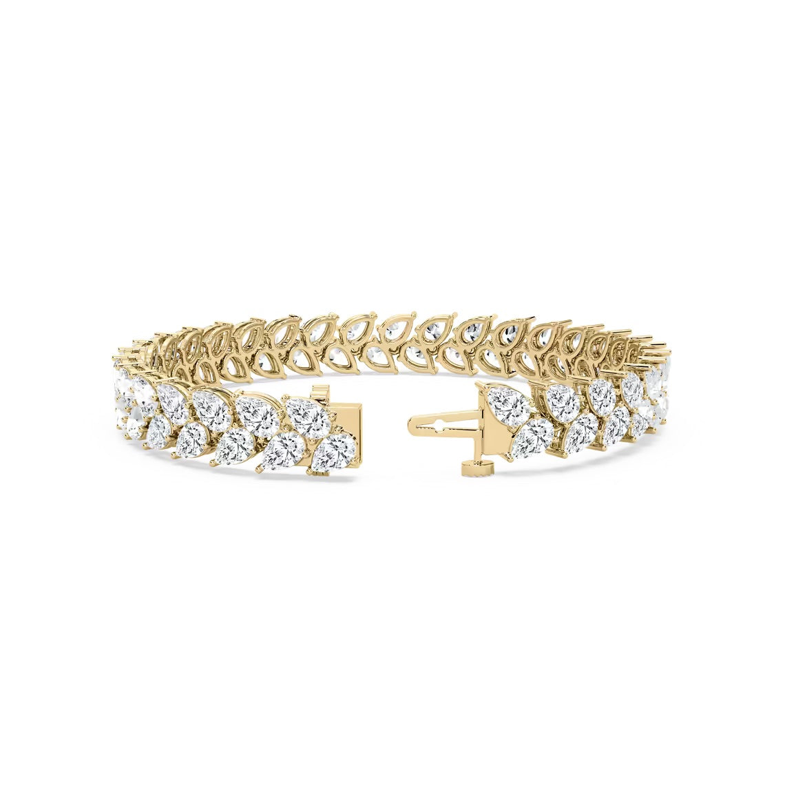Double Row Pear Bracelet