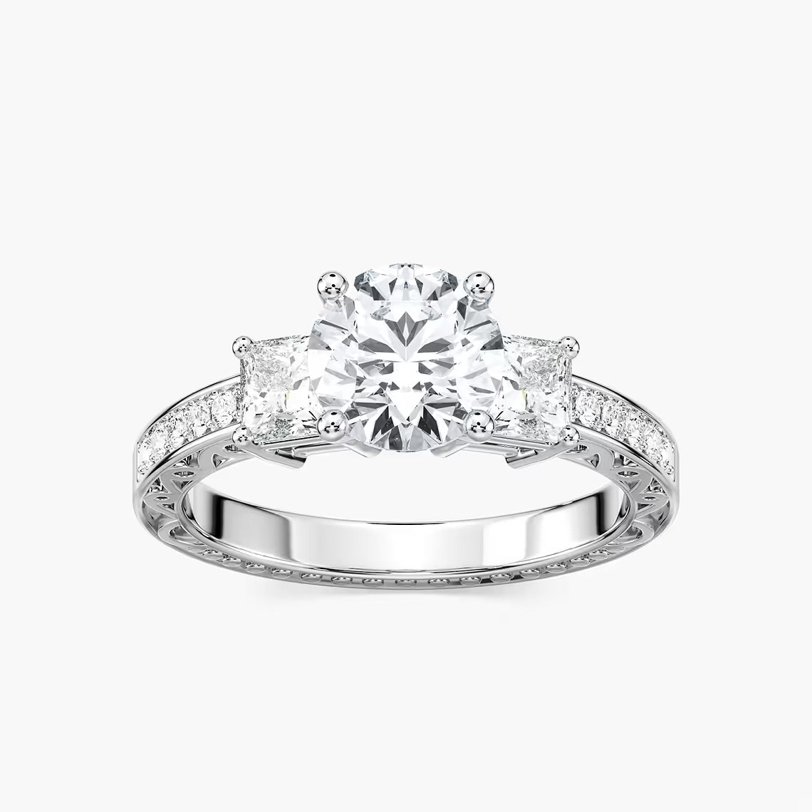 Julie Three Stone Engagement Ring