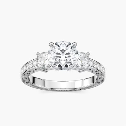 Julie Three Stone Engagement Ring
