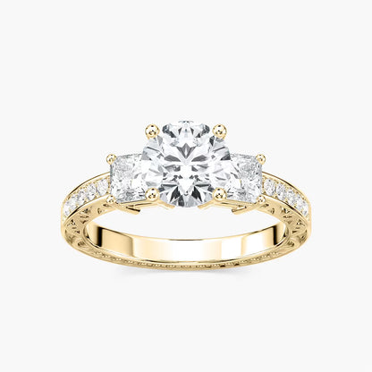 Julie Three Stone Engagement Ring