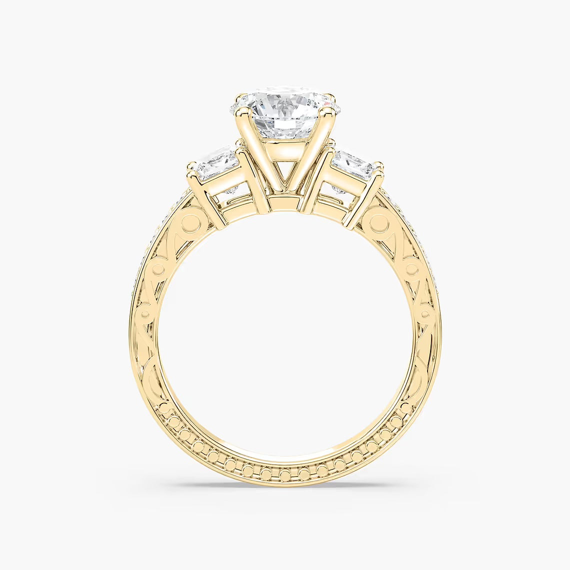 Julie Three Stone Engagement Ring