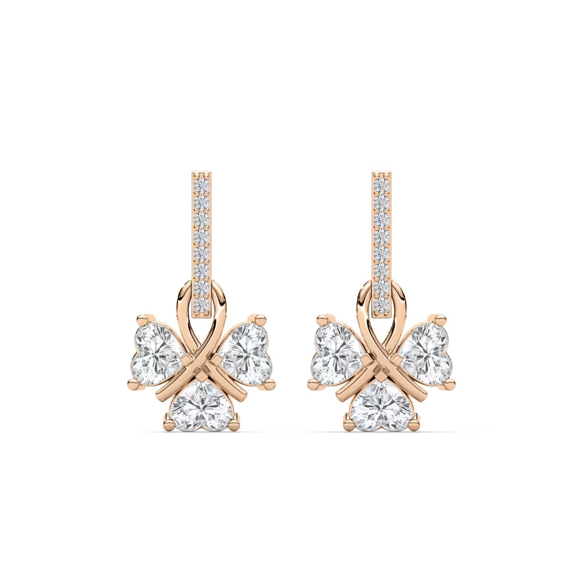 Lucky Heart Dangle Earrings