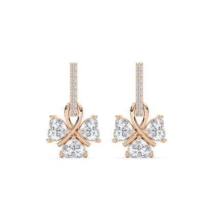Lucky Heart Dangle Earrings
