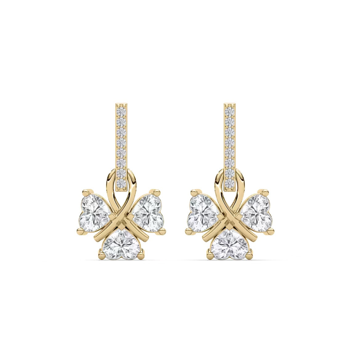 Lucky Heart Dangle Earrings