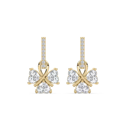 Lucky Heart Dangle Earrings