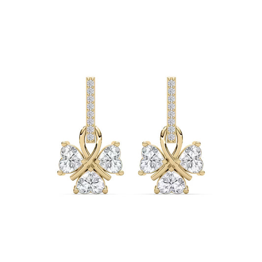 Lucky Heart Dangle Earrings