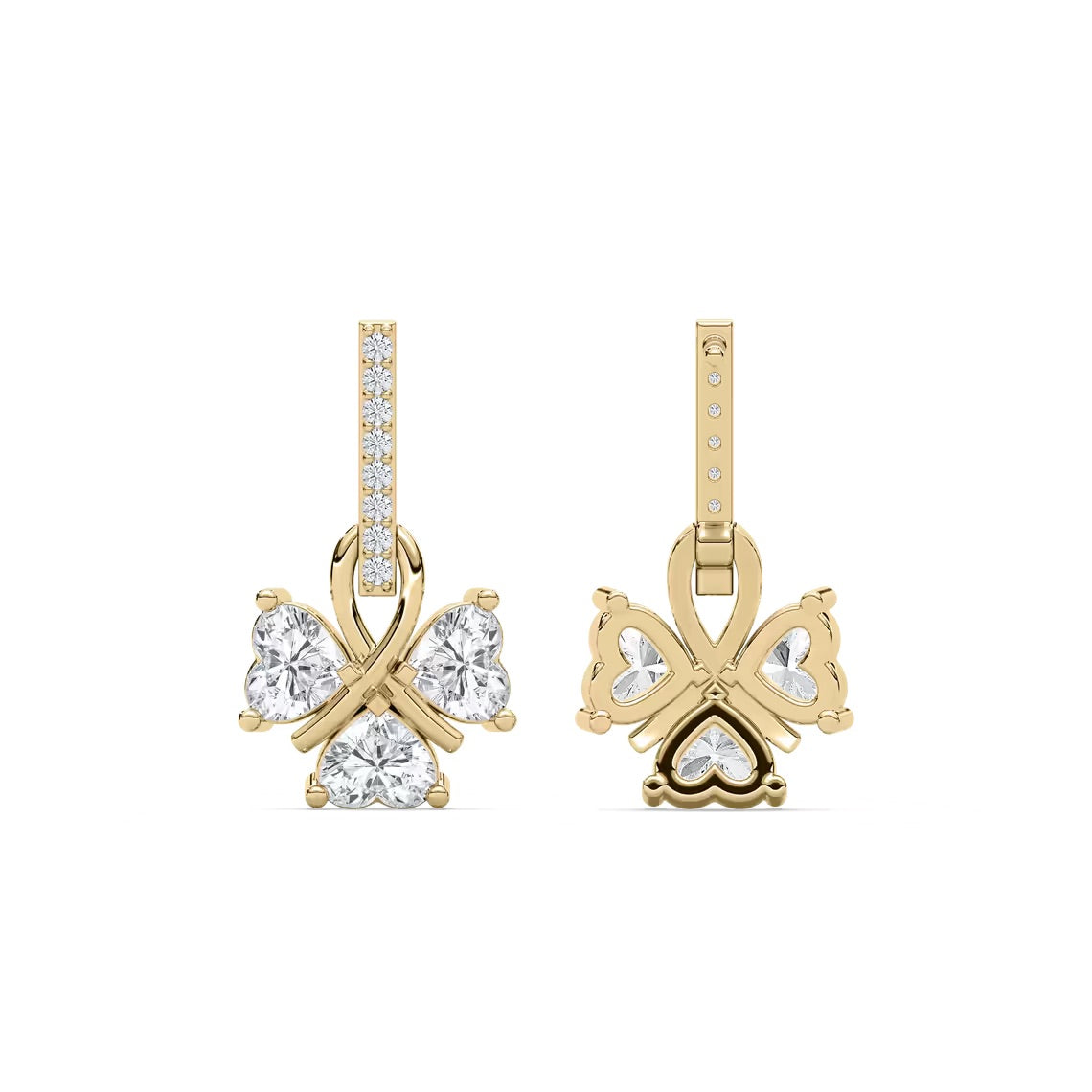 Lucky Heart Dangle Earrings