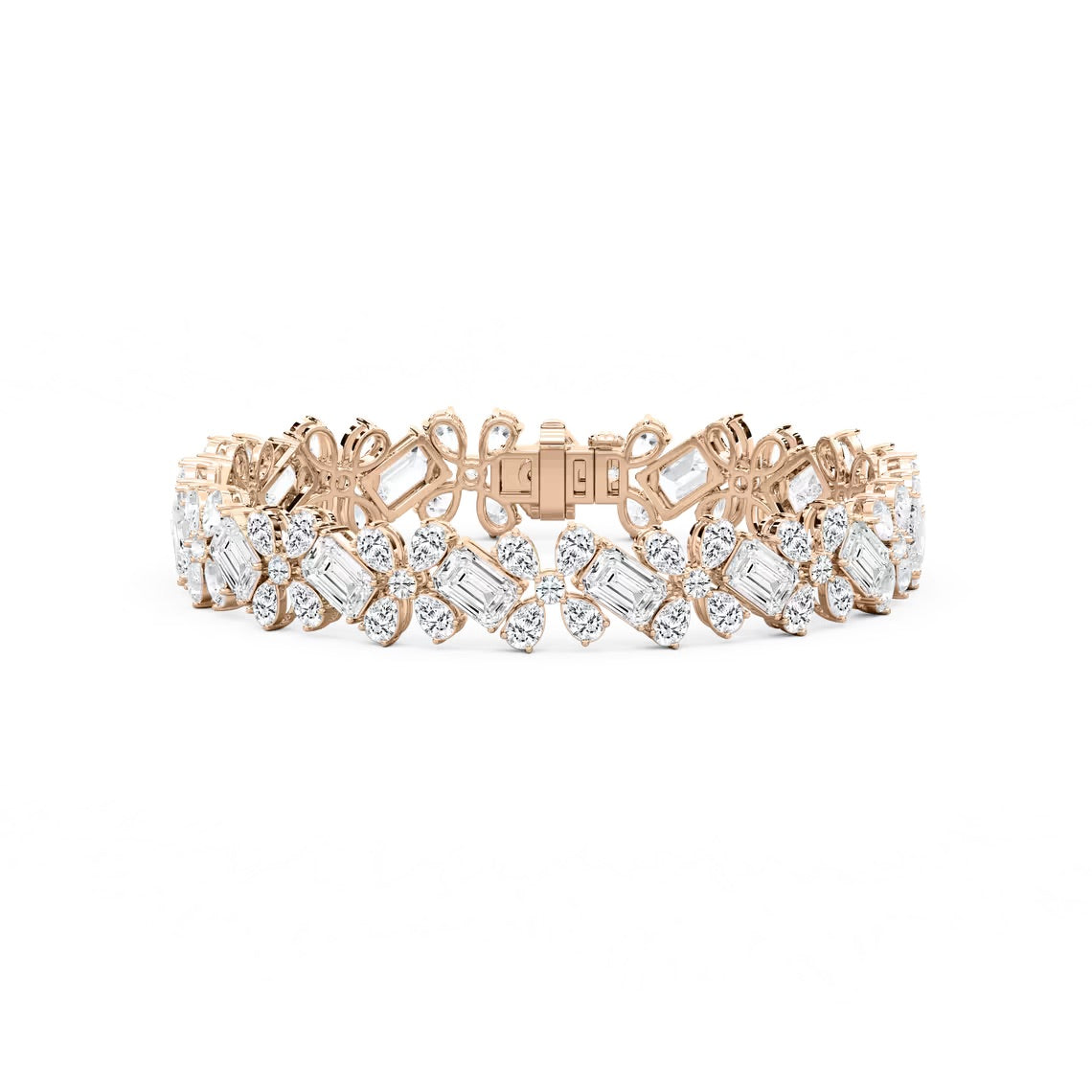Multi Shape Floral Bracelet