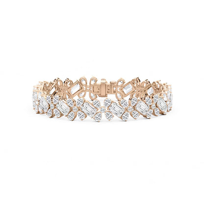 Multi Shape Floral Bracelet