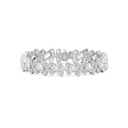 Multi Shape Floral Bracelet