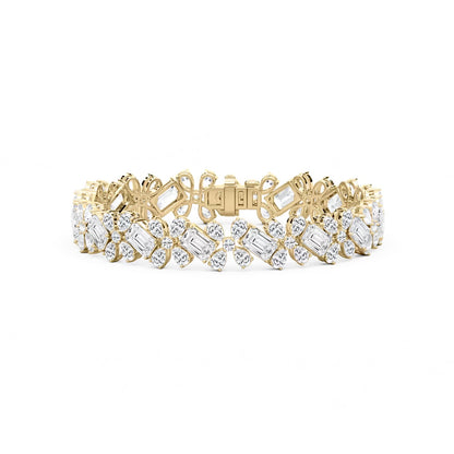 Multi Shape Floral Bracelet