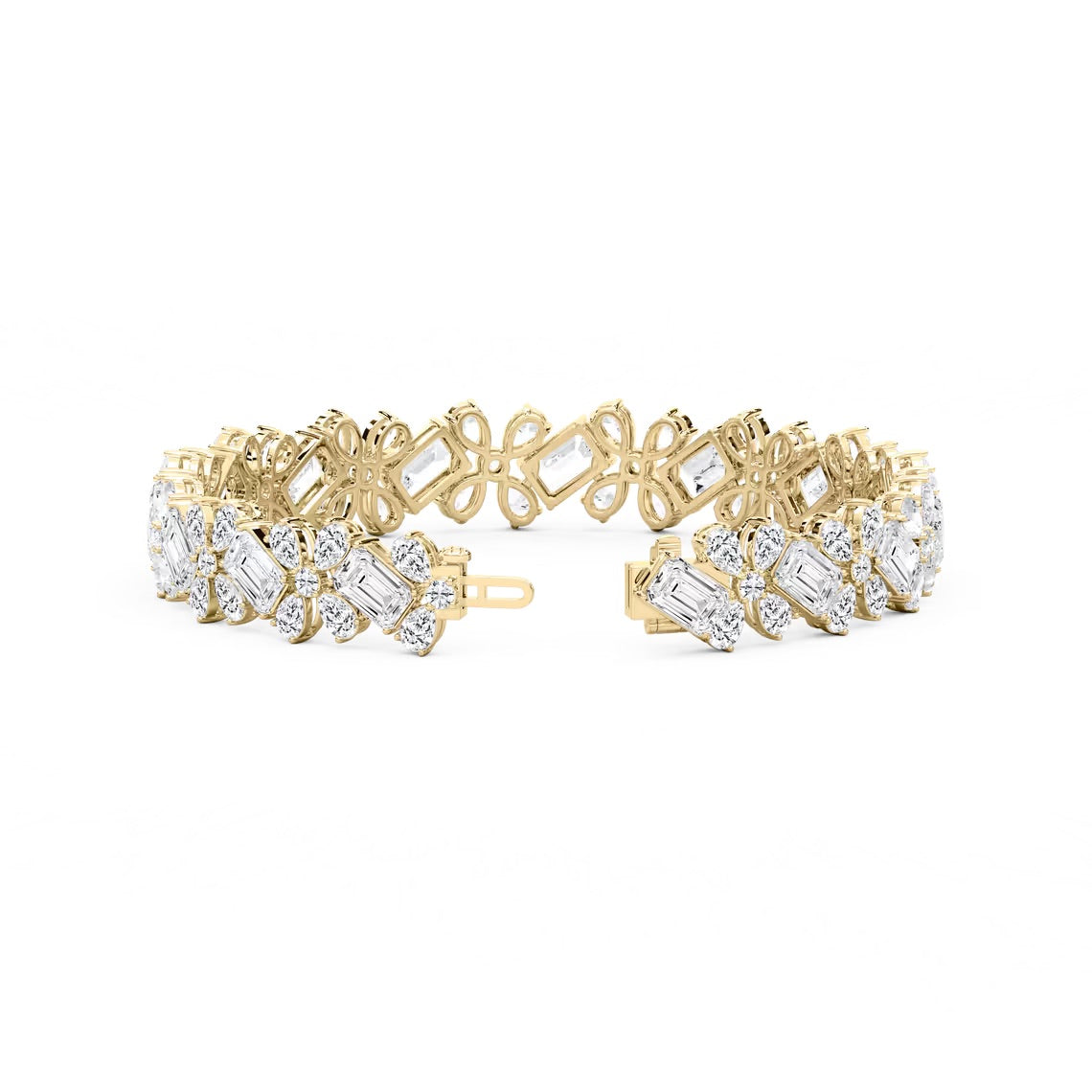 Multi Shape Floral Bracelet