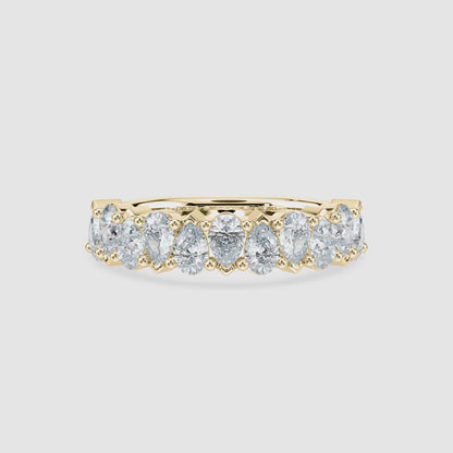 Pear-Shaped Diamond Band