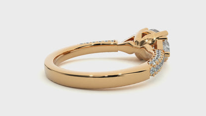 Solitaire Round & Trillion Ring