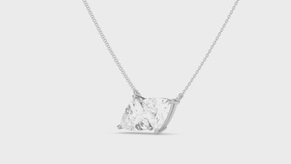 Twin Trillian Shaped Pendant With Chain