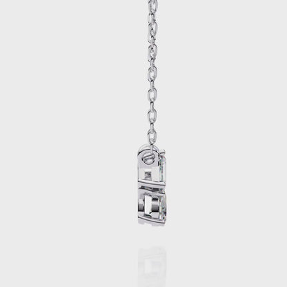 1.00 ct Trio Solitaire Pendant (With Chain)