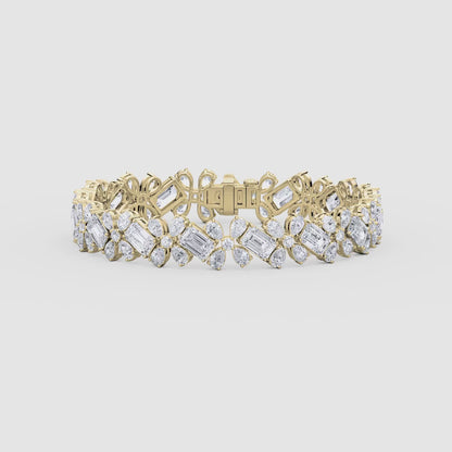 Multi Shape Floral Bracelet