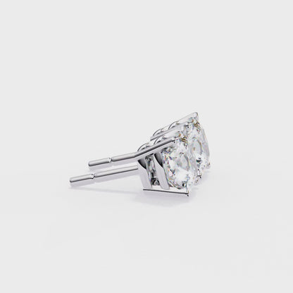 0.50 ct Cushion Solitaire Studs.