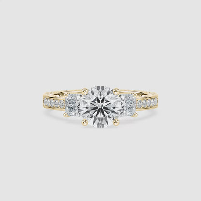 Julie Three Stone Engagement Ring