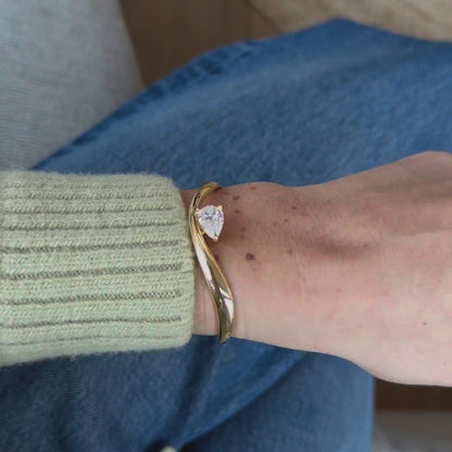 Eclipse Pear Bangle
