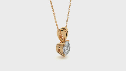 0.50 ct Oh So Lovely Solitaire Pendant (With Chain)